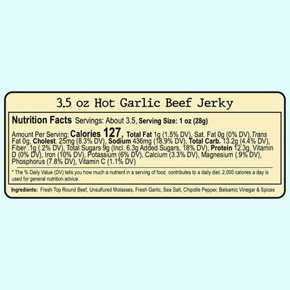 Hot Garlic Beef Jerky
