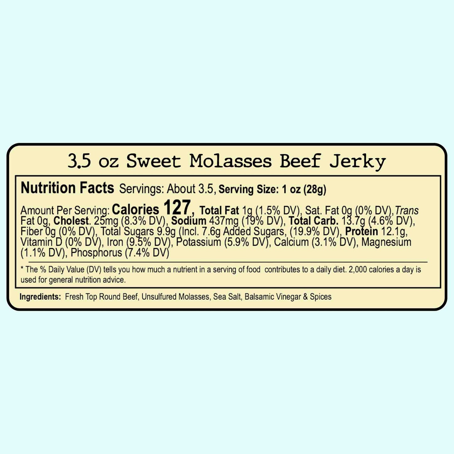 Sweet Molasses Beef Jerky